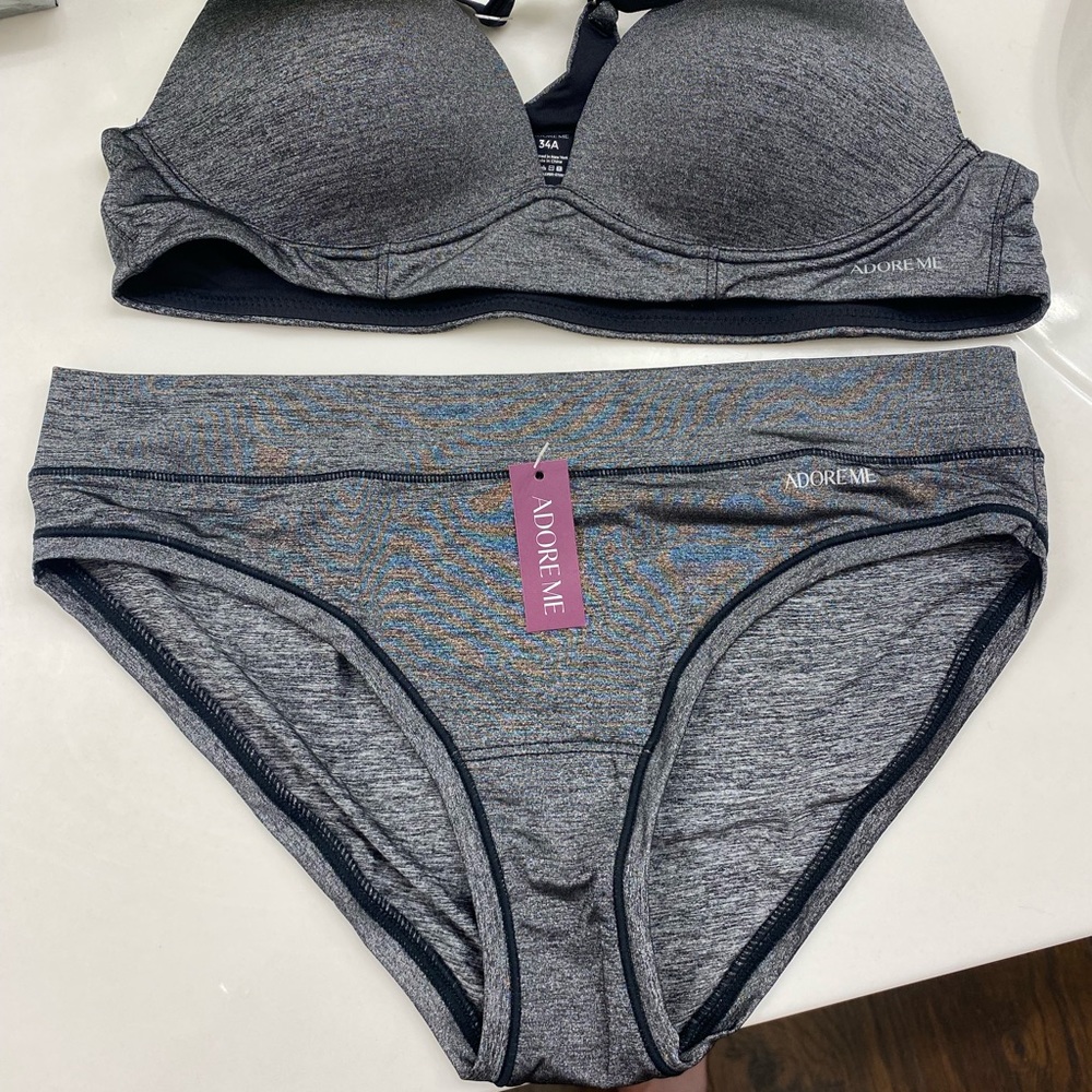 Adore Me Helynn Contour Bra and Bikini styled panty